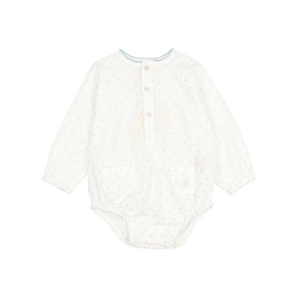 NEW BÚHO baby's stars romper in almond